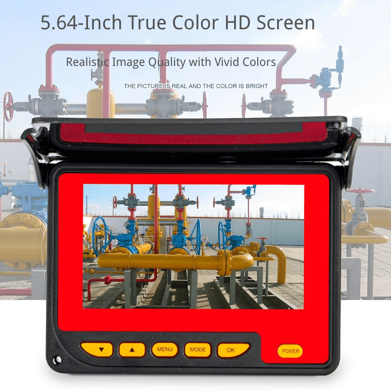 Sewer Camera 30M Cable Pipeline Inspection Camera 11cm TFT LCD Monitor Pipe Camera Screen Waterproof IP68 Duct Inspection Camera with 6PCS LEDs 8500MAH Lithium Battery, DVR Function, 30M