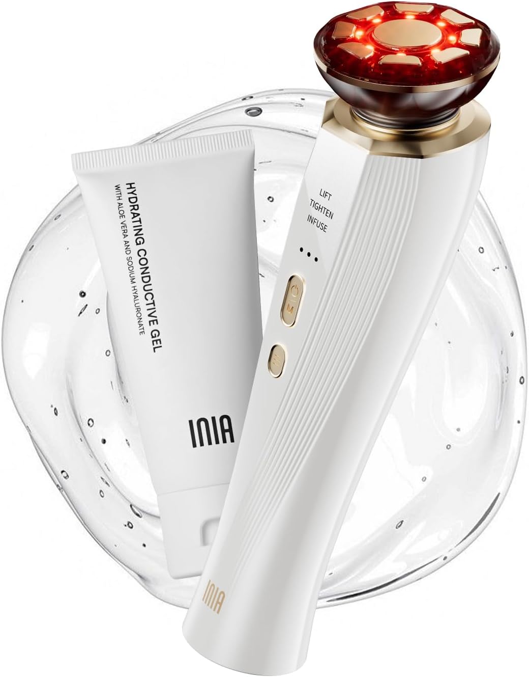 Red Light Therapy Face & Neck Massager - 3-in-1 Anti-Aging Skincare Device for Lifting, Firming & Rejuvenation