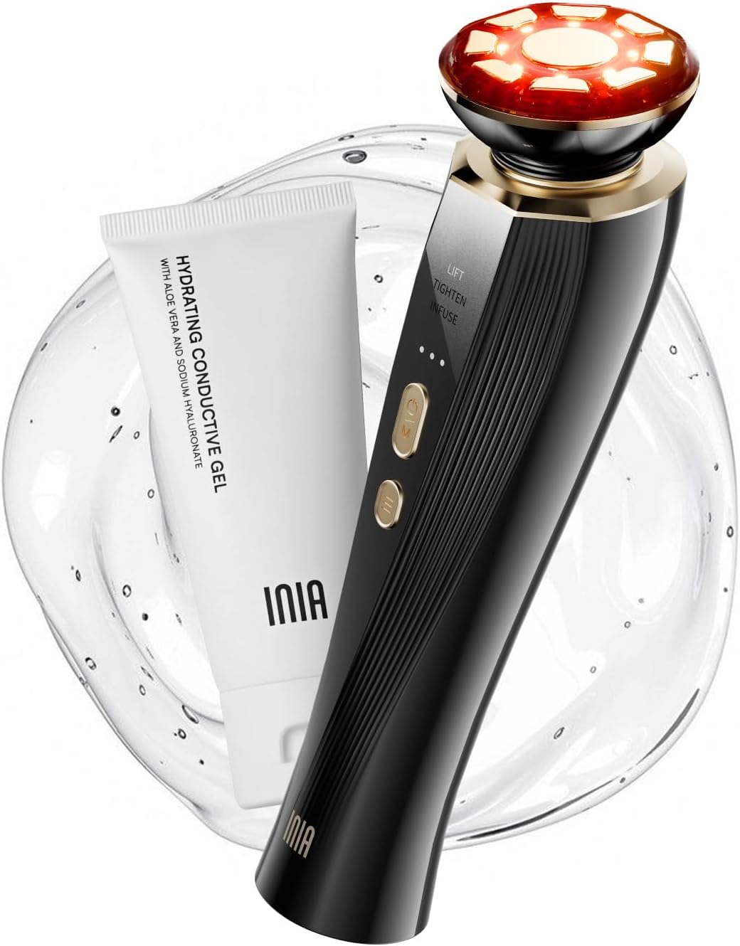 Red Light Therapy Face & Neck Massager - 3-in-1 Anti-Aging Skincare Device for Lifting, Firming & Rejuvenation