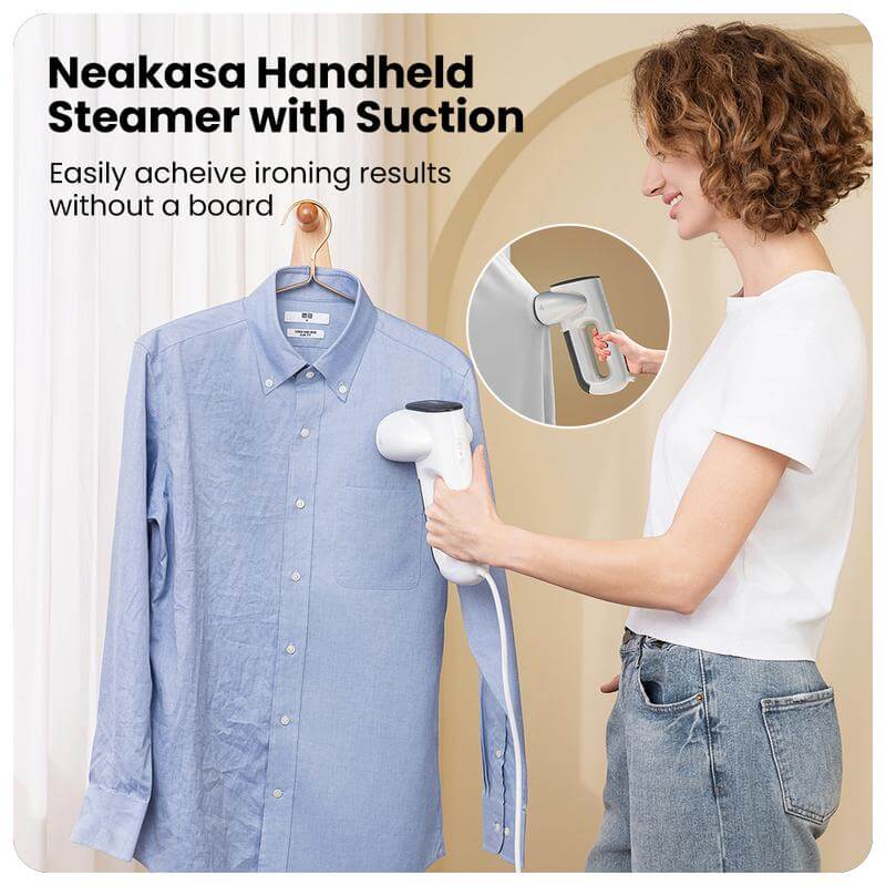 Magic 1 Vacuum Steamer-Handheld Travel Home Garment Steamer for Clothes, 2300Pa Suction for Clothes Grips, Steamer Iron 2 In 1.