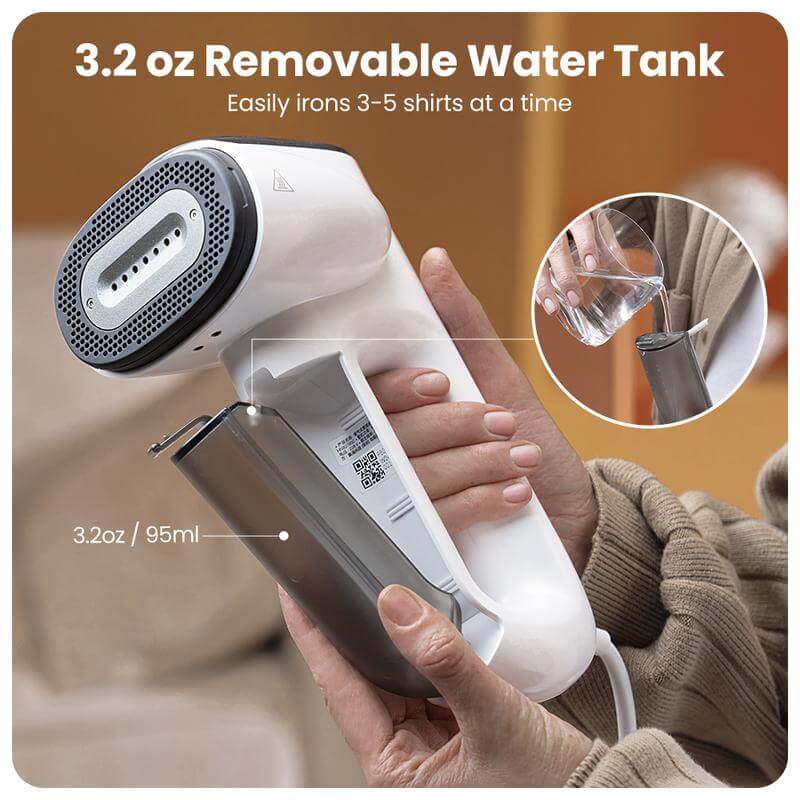 Magic 1 Vacuum Steamer-Handheld Travel Home Garment Steamer for Clothes, 2300Pa Suction for Clothes Grips, Steamer Iron 2 In 1.