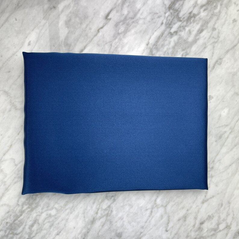 Navy Blue Silk Pillowcase - Standard