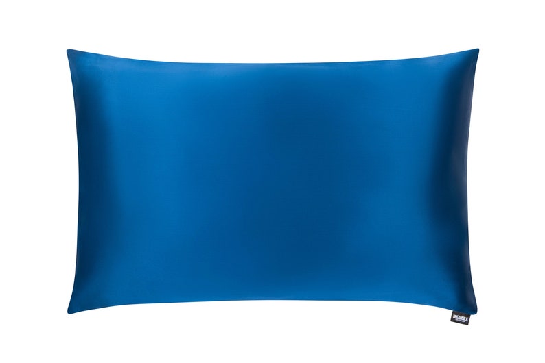 Navy Blue Silk Pillowcase - Standard