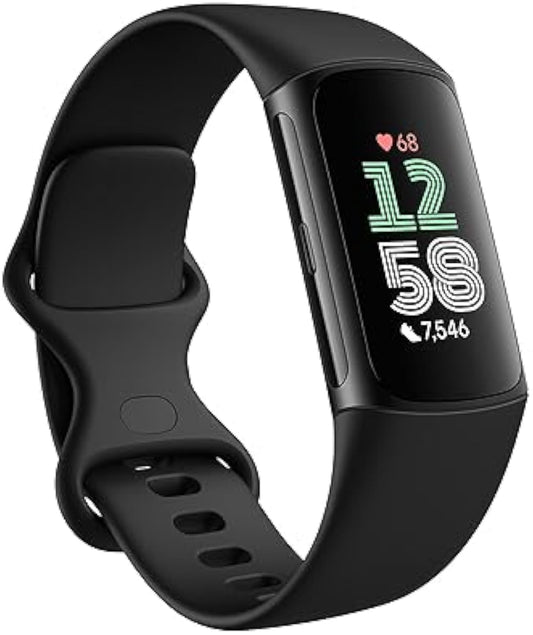 Fitbit Charge 6 Advanced Fitness Tracker - GPS Enabled Smart Band with Heart Rate Monitor & Google Apps Integration